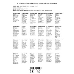 Avis boni-shop Gerüstschutznetz 3,07 x 10 m grün 50 g/m²