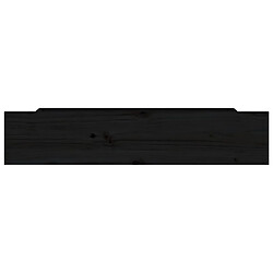 Avis Decoshop26 Tiroir de lit rangement avec roulettes lot de 4 bois de pin noir TDL0206808