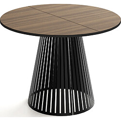 Wfl group Table à manger Naro - Marron noyer