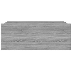 Decoshop26 Table de chevet murale - Gris