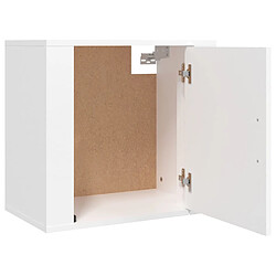 Acheter Decoshop26 Lot de 2 chevets muraux avec porte - Blanc