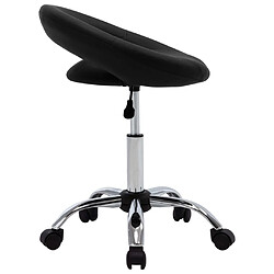 Avis Decoshop26 Tabouret pivotant à roulettes - Noir