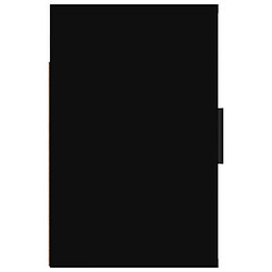 Decoshop26 Lot de 2 tables de chevet murales - Noir pas cher