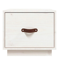 Decoshop26 lot de 2 tables de chevet - Blanc