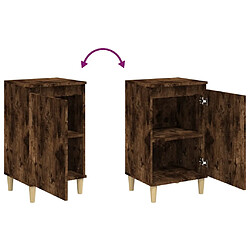 Decoshop26 Table de chevet avec porte - Chêne pas cher