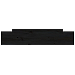 Avis Decoshop26 Tiroir de lit rangement avec roulettes lot de 2 bois de pin noir TDL0206819