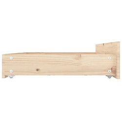 Acheter Decoshop26 Tiroir de lit rangement avec roulettes lot de 4 bois de pin TDL0206814