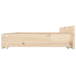 Acheter Decoshop26 Tiroir de lit rangement avec roulettes lot de 4 bois de pin TDL0206813