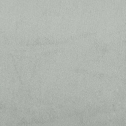 Decoshop26 Tabouret repose-pieds velours - Gris pas cher