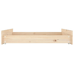Acheter Decoshop26 Tiroir de lit rangement avec roulettes lot de 2 bois de pin TDL0206831