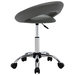 Acheter Decoshop26 Tabouret de travail à roulettes - Gris