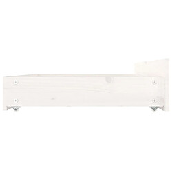 Acheter Decoshop26 Tiroir de lit rangement avec roulettes lot de 4 bois de pin blanc TDL0206815