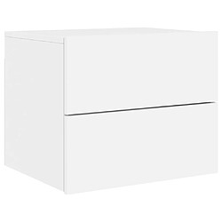 Avis Decoshop26 lot de 2 tables de chevet murales - Blanc