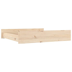 Decoshop26 Tiroir de lit rangement avec roulettes lot de 2 bois de pin TDL0206831