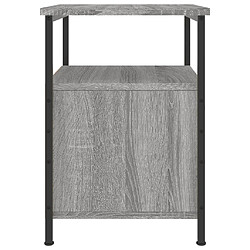 Acheter Decoshop26 Table de chevet 2 tiroirs - Gris