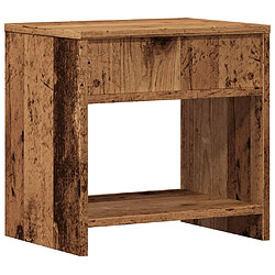 Decoshop26 Lot de 2 tables de chevet - Marron pas cher