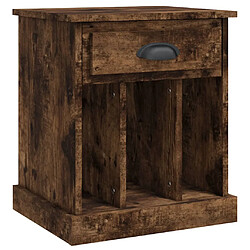 Decoshop26 Table de chevet avec tiroir - Chêne