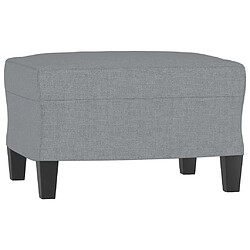 Decoshop26 Repose-pieds tabouret bout de canapé 60 x 50 x 41 cm tissu gris DEC030229