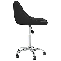 Avis Decoshop26 Tabouret de bureau à roulettes - Noir