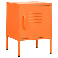 Decoshop26 Table de chevet métallique - Orange