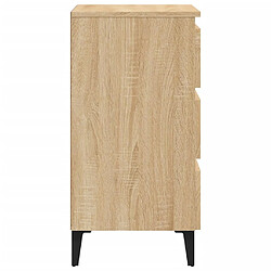 Avis Decoshop26 Table de chevet 3 tiroirs - Chêne clair