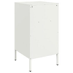 Acheter Decoshop26 lot de 2 chevets métal - Blanc
