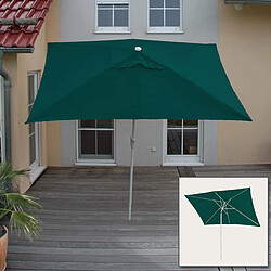 Avis Decoshop26 Parasol de jardin rectangulaire - Vert