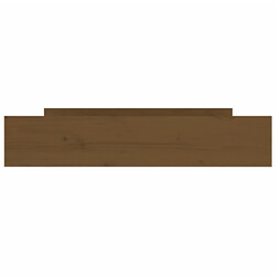 Avis Decoshop26 Tiroir de lit rangement avec roulettes lot de 2 bois de pin marron TDL0206822