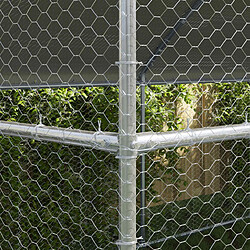 Avis vidaXL Cage à poules 4 pcs Argenté 800 x 200 x 200 cm Acier et PE