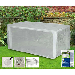 boni-shop Housse de Protection Table de Jardin Rectangulaire 220x100x75cm - Transparente