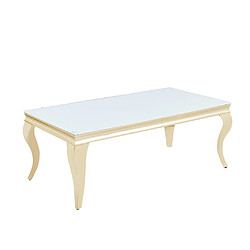 Homy France Table basse BAROQUE Gold 120x60x45 cm