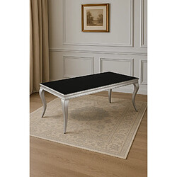 Homy France Table basse BAROQUE Chrome 120x60x45 cm