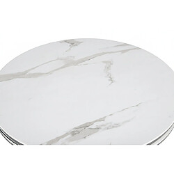 Acheter Homy france Table basse ronde baroque - Marbré blanc