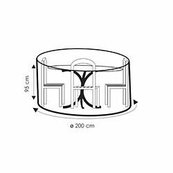 boni-shop Housse de Protection Transparente pour Mobilier de Jardin - 200x95cm