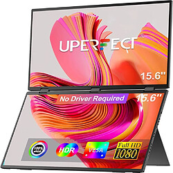 Uperfect Monitor 15.6" Double Écran Portable