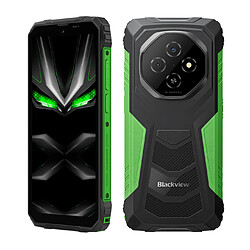 Smartphone Blackview FORT 1 Vert : 6.56" HD+,12Go+128Go, 10000mAh, Android 15,Empreinte digitale, Dual SIM 4G,NFC,GPS Téléphone Portable-390g