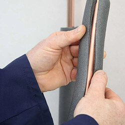 boni-shop Isolation Thermique Tuyaux Chauffage 54mm, Autocollante, 2m