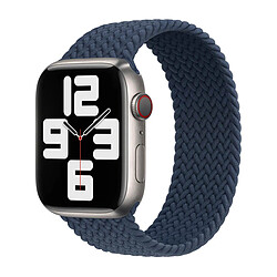 Bracelet Solo tressé pour Apple Watch | 44/45/46/49 mm - Taille 9 - Abyss Blue