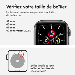 Bracelet Boucle unique en Silicone Apple Watch | 38/40/41/42 mm - Taille 3 - Abyss Blue pas cher