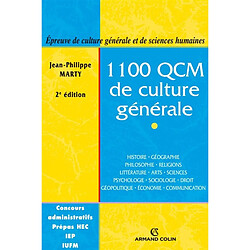 1.100 QCM de culture générale : catégories A et B - Occasion