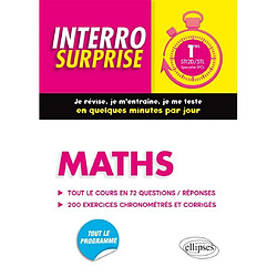Maths 1res STI2D-STL, spécialité SPCL : tout le cours en 72 questions-réponses, 200 exercices chronométrés et corrigés - Occasion