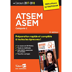 ATSEM, ASEM : catégorie C : concours 2017-2018 - Occasion