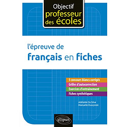 L'épreuve de français en fiches - Occasion