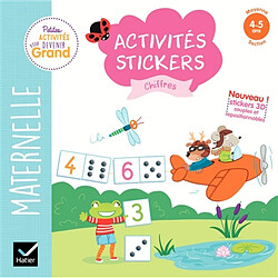Chiffres : maternelle moyenne section, 4-5 ans : activités stickers