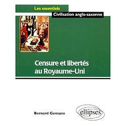 Censure et libertés au Royaume-Uni - Occasion