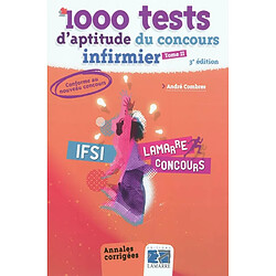 1.000 tests d'aptitude du concours infirmier. Vol. 2 - Occasion