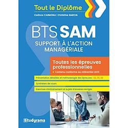 BTS SAM : support à l'action managériale : toutes les épreuves professionnelles - Occasion