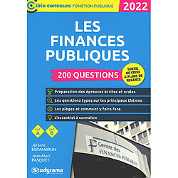 Les finances publiques : 200 questions, catégorie A, catégorie B : 2022 - Occasion