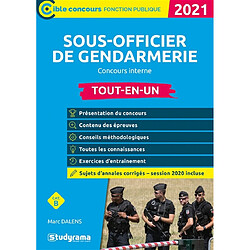 Sous-officier de gendarmerie : concours interne, cat. B : tout-en-un, 2021 - Occasion