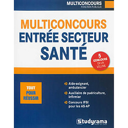 Multiconcours entrée secteur santé : aide-soignant, ambulancier, auxiliaire de puériculture, infirmier pour AS-AP, infirmier - Occasion